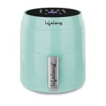 Lifelong Digital Air Fryer for Home – 3.5 Litre Airfryer with Touch Panel & 10 Pre-Set Menus- 1400 W Electric fryer with Hot Air Circulation – Fryer Machine Uses Up to 90% Less Oil (LLHFD322, Blue)