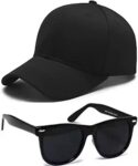 SELLORIA Brand Boy’s Combo Pack of with Black Sunglass with Black Baseball Cap