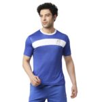 playR X Mumbai Indians Men’s Solid Regular Fit T-Shirt (PRMI23-FT-03_Blue/White