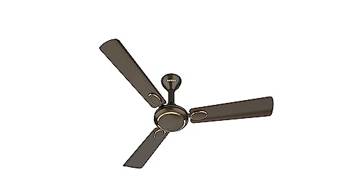 Havells Fusion Prime ES 1200mm Decorative Ceiling Fan with 100% Pure Copper|Watt: 52|Air Flow: 220 cmm|Speed: 350 RPM|65 dB|(Pearl Brown Gold)