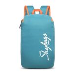 Skybags Casual Daypack 15L With Spacious Compartment, Webbing Grab Handle & Highlight Zippers Standard Backpack| Teal Blue | Klik