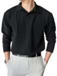 Leriya Fashion T-Shirt for Men || Black Men T-Shirt || || Men Polo T-Shirt || Men Pain T-Shirt (Medium, Black)