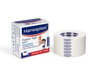 Hansaplast Fixation Tape Soft, Adhesive tape for medical uses | Soft Paper, 12 pieces, 2.5 cm x 9.14 cm