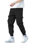 Men Cargo || Men Cargo Pants || Men Cargo Pants Cotton || Cargos for Men (TP-20-24) (L, Black)