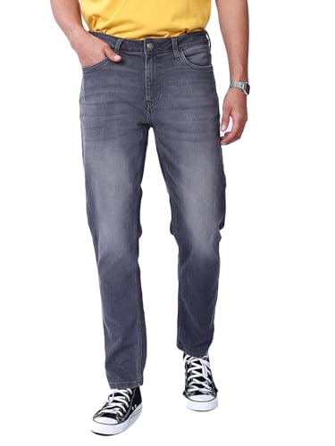 The Indian Garage Co Men’s Slim Fit Jeans (0620-DNM-083_Grey_34)
