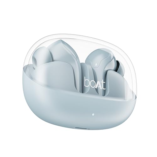 boAt Newly Launched Airdopes 311 Pro TWS Earbuds w/Up to 50 HRS Playtime, Dual Mics with ENx™ Tech, 50 ms Low-Latency Beast™ Mode, ASAP™ Charging, IWP™ Tech, BT v5.3, IPX4 Resistance(Dusk Blue)