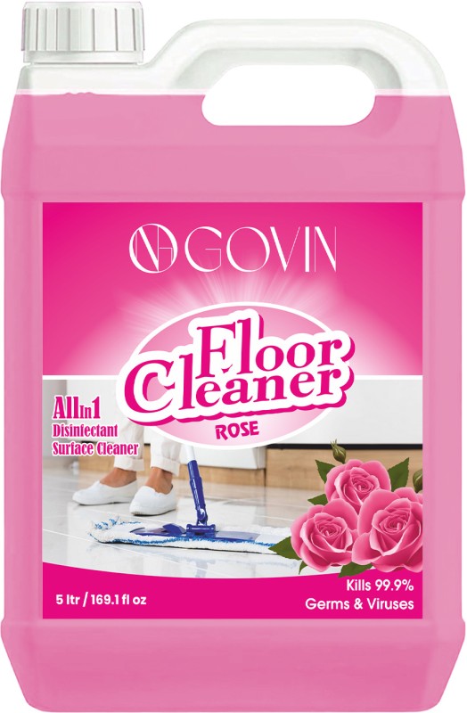 GOVIN WASH Ceramic, & Tile Cleaner, Multi-surface Floor Cleaner Kills 99.9% Germs ROSE ROSE(5000 ml)