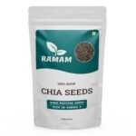 Ramam Chia seeds 250gm For Weight loss| Natural Chia Seeds for Eating – Rich in Omega 3| High Protein seeds | Gluten Free |Helps in Manage Cholesterol level & Blood Pressure 250g (Pack of 1)