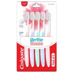 Colgate Gentle Sensitive Care Ultra Soft Bristles Manual Toothbrush for Adult – 5Pcs, Multicolour