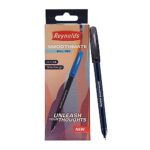 Reynolds SMOOTHMATE 10 CT BOX – BLACK | Ball Point Pen Set With Comfortable Grip | Pens For Writing | School and Office Stationery | Pens For Students | 0.7 mm Tip Size