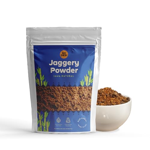 GO DESi Jaggery Powder 1 Kg, Gur, Gud, Pure and Natural