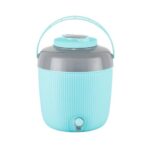 Cello Wow Pastic Insulated Water Jug | Thermos Jug | Inner Stainless Steel Jug | Leak Proof Jug | Easy to Carry | 12 litres, Light Blue