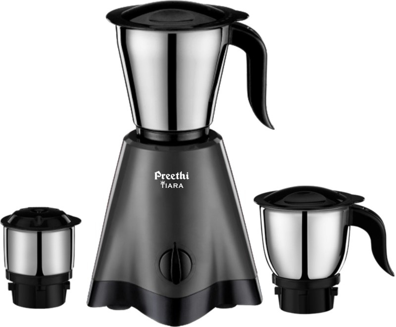 Preethi Tiara MG 275 500 W Mixer Grinder (3 Jars, Grey)