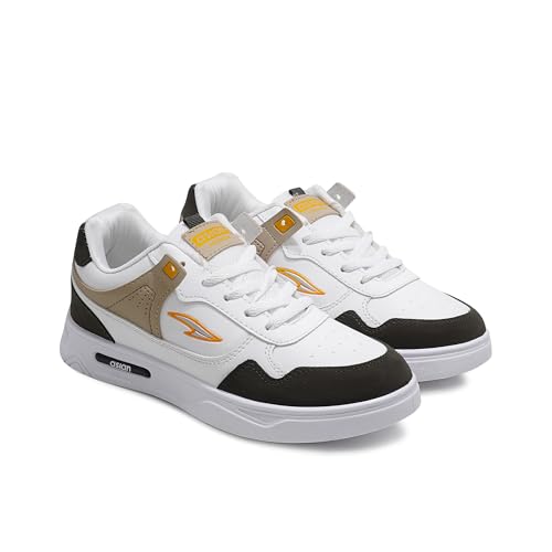 ASIAN Casual White Lifestyle Shoes for Men | Soft Cushioned Insole, Slip-Resistance, Dynamic Feet Support, Arch Support Shoes for Men’s & Boy’s Boston-01