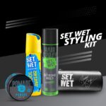 SET WET Men’s Styling Kit Deodorant Spray – For Men(410 ml, Pack of 4)