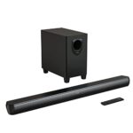 F&D HT-350 220W 2.1 Channel Bluetooth Soundbar with Wireless Subwoofer & Remote, Powerful Bass, Bright LED Display, HDMI ARC, Optical, USB
