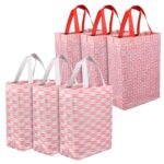 Kuber Industries Shopping Handbag | Grocery Handbag | Shopping Bag | Grocery Shopping Bag | Reusable Shopping Bags | Vegetable Bag | Carry Bag | Pack of 6 | Multicolor