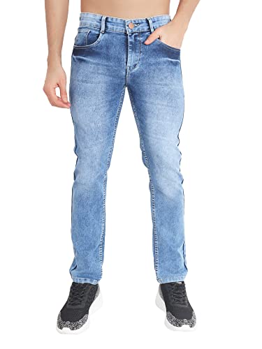 KARGEENS Men’s Slim Fit Jeans (k80011b_Light Blue_30)