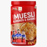 Kwality Muesli Almond, Raisins & Honey 1Kg Jar | 76% Multi Grains | No Maida | Natural Source of Vitamin & Iron | High in Protein & Fiber | Low Fat & Cholesterol free | Healthy Food & Breakfast Cereal