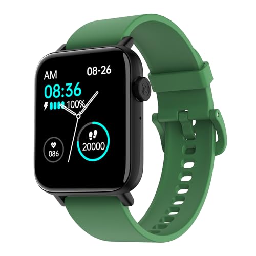 Noise Vivid Call 2 Smart Watch with 1.85” HD Display, BT Calling, IP68 Waterproof, 7 Days Battery Life, Sleep Tracking, 150+ Watch Faces (Forest Green)