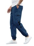 Lymio Track Pant for Men || Track Pants || Plain Track Pant (Track-06-08) (M, Blue)