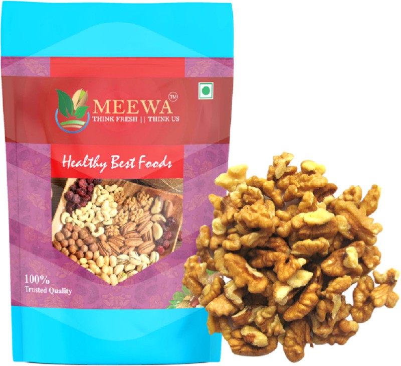 MEEWA PREMIUM QUARTER AKHROT GIRI 1 KG | WALNUT QUARTER KERNELS BIG SIZE VACCUM PACK Walnuts(2 x 0.5 kg)