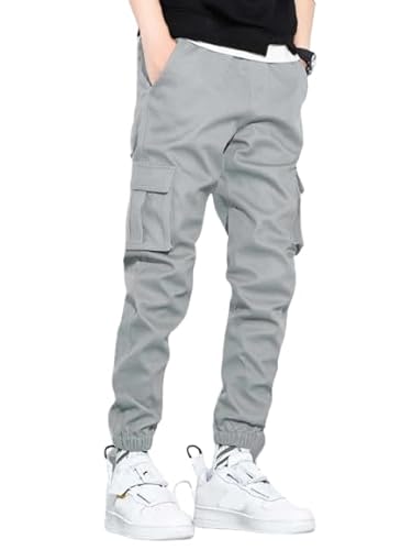 Track Pant for Men || Track Pants || Plain Track Pant (TP-16-19) (M, Grey)