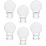 Panasonic 0.5 W B22 LED White Night Light Bulb, Pack of 6, (92853WH-pk6)