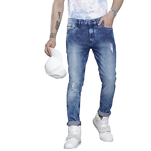 The Indian Garage Co Men’s Slim Fit Jeans (1221-DNM02-161_Blue_32)