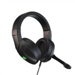 Redgear Shadow Spear Gaming Wired On Ear Headphones with Mic, 50Mm Drivers, Over-Ear Design, Omnidirectional and Breathing LEDs for Pc(Black)