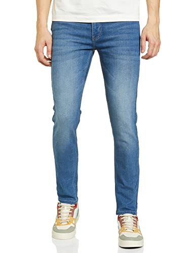 The Indian Garage Co Men’s Slim Jeans (0720-DNM-89_Blue Denim_32)