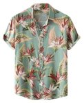 LookMark Men’s Regular Casual Printed Shirt Garden-XL_Green
