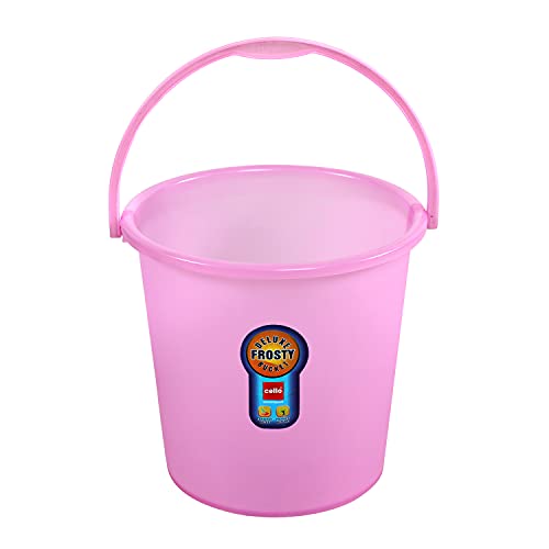 Cello Frosty Bucket DLX, 16 litres, Pink (CLO_FRSTY_BCKT_16L_PNK, Plastic)