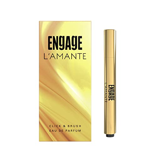 Engage L’amante Click & Brush Perfume Pen for Women, Eau De Parfum, Skin Friendly Perfume for Women