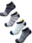 JUARI BE A GENTLEMAN Assorted Ankle Socks For Men And Women (Pack of 4, 4)