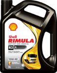 Shell Rimula R3X 15W-40 API CH4 Heavy Duty Engine Oil(5 L, Pack of 1)