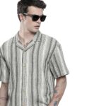 The Indian Garage Co Men’s Relaxed Fit Shirt (0123-SHWFRS-03-01_Cream L)