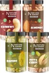 Nature Aahar 100% Pure Dry Fruit Combo of 4 | Tasty, Fresh & Healthy | Almonds, Cashews, Pistachios, Raisins(4 x 0.25 kg)