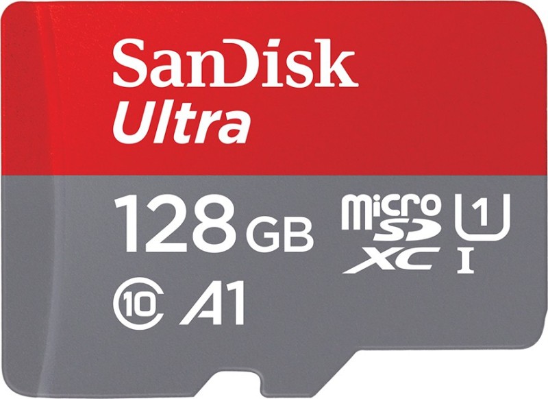 SanDisk Ultra 128 GB MicroSDXC Class 10 100 MB/s  Memory Card(With Adapter)