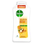 Dettol Body Wash and Shower Gel for Women and Men, Nourish -250ml each | Soap -Free Bodywash | 8h Moisturization