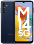 Samsung Galaxy M14 5G (Berry Blue,4GB,128GB)|50MP Triple Cam|Segment’s Only 6000 mAh 5G SP|5nm Processor|2 Gen. OS Upgrade & 4 Year Security Update|8GB RAM with RAM Plus|Android 13|Without Charger