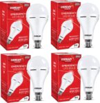 EVEREADY 9W Inverter Bulb pack of 4 4 hrs Bulb Emergency Light(White)
