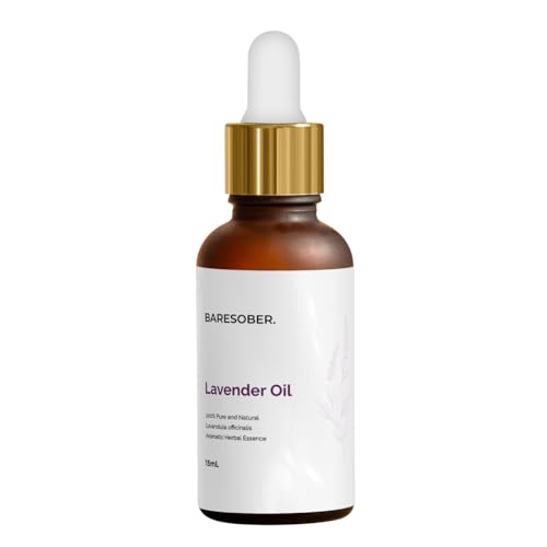 BARESOBER 100% Pure lavender Oil – 15ml Essential Oil for Aroma Therapy, Stress Relief, Hair, Skin & Sleep | Lavandula Angustifolia | Pure, Natural, Undiluted | Ideal for All Skin Types | No Side Effects