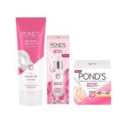 Pond’s Bright Beauty Regime combo for nourished, spot-less glowing skin with Vitamin C, Vitamin B3 |Facewash, Serum, Day Cream|For all skin types