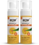 WOW SKIN SCIENCE Sunscreen – SPF 55 PA++++ Sunscreen Gel For All Skin Types|With Glutathione & Aloe Vera Extract |Pack of 2(100 ml)