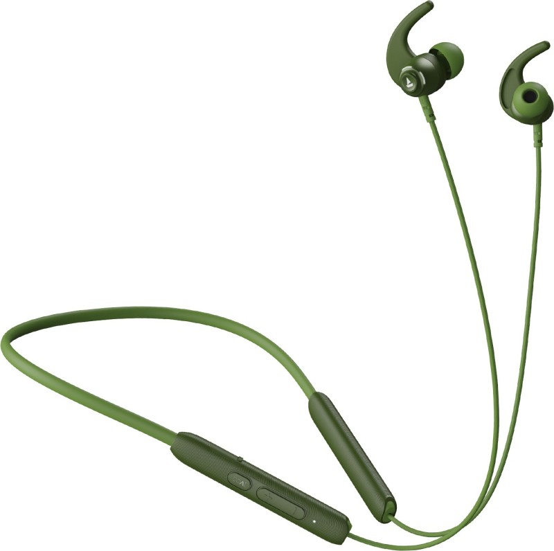 boAt Rockerz 260 with Beast Mode, ENx Tech and ASAP Charge Bluetooth Headset(Forest Green, In the Ear)