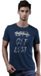 WROGN Printed Men Round Neck Blue T-Shirt