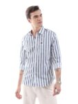 The Indian Garage Co Men’s Slim Shirt (0619-SH04-04- White Large)