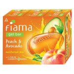 Fiama Gel Bar Peach And Avocado For Moisturized Skin, With Skin Conditioners For Moisturized Skin, 375g (125g – Pack of 3), Soap for Women & Men, For All Skin Types