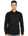 Max Men’s Regular Fit Shirt (NOOSNBSTBKDBF_Black 42)